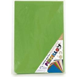 Lot de 10 Feuilles en Caoutchouc Eva 45x65 cm Vert