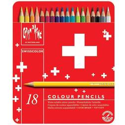 Caran d’Ache Swisscolor Color Pencils in Metal Box (Pack of 18)