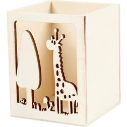 Creativ Company Pencil holder, giraffe, H: 10 cm, L: 8 cm, 1 pc