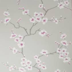 Fresco Apple Blossom Grey/Pink Wallpaper