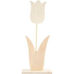 Creativ Company Tulipan højde 31 cm bredde 13 cm krydsfiner tykkelse 1 cm