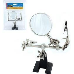 Modelcraft Helping Hand With Glass Magnifier