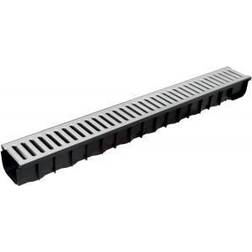 Nid NID 121 x 84,5 x 1000 mm rende med galvaniseret rist, 1,5 t, PP