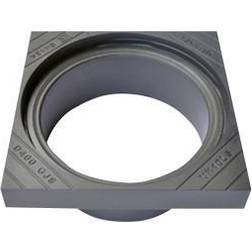 Ulefos 600 x 280 mm karm u/pakning, firkantet, fast, SG UK/10 LS