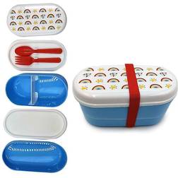 Puckator Rainbow Bento Food Container