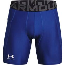 Under Armour HeatGear Armour Compression Shorts Men - Royal/White