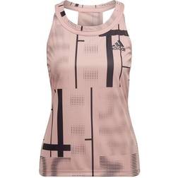 adidas Club Tennis Graphic Tank Top Women - Wonder Mauve/Black