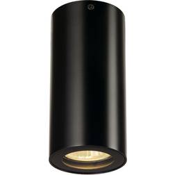 SLV Enola B Black Ceiling Flush Light 6.8cm