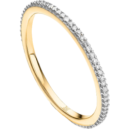 Monica Vinader Skinny Eternity Ring - Gold/Diamonds