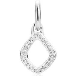 Monica Vinader Riva Mini Kite Pendant Charm - Silver/Diamonds