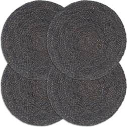 vidaXL Plain Place Mat Grey