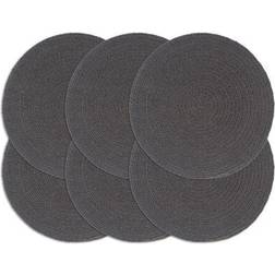vidaXL Plain 6-pack Bordstablett Natur, Grå