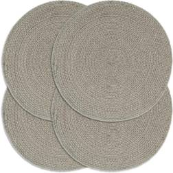 vidaXL Plain 4-pack Place Mat Grey