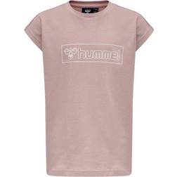 Hummel Hmlboxline T-shirt - Vanha Roosa/Valkoinen