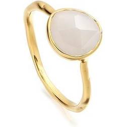 Monica Vinader Siren Stacking Ring - Gold/Moonstone