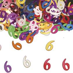 Folat Party Confetti Number 6 Multi colors