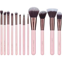 Luxie Rose Gold Brush Set in Pink