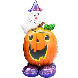 Amscan Anagram 4242011 Halloween Pumpkin & Ghost AirLoonz Air-filled Foil Balloon 56"