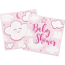 Folat Baby shower servietter pige 20 stk