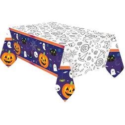 Amscan dug Halloween junior 2 meter papir lilla/hvid