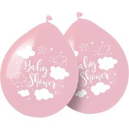 Folat Pink Baby Shower Girl Balloner 30cm 8 stk