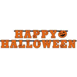 PartyDeco Girlang Happy Halloween Orange
