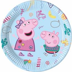 Procos Peppa Pig Bordjes Blauw (8st)