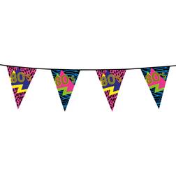 Boland Guirlande Fanions 80's Party 6 m Taille