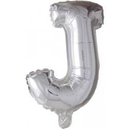Globos Folie ballon BOGSTAVER SØLV, 41 cm J