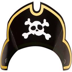 Amscan Partyhattar Pirat Jolly Roger 8-pack