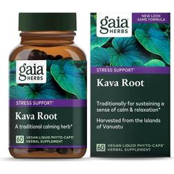 Gaia Herbs Single Kava Kava Root 60 Vegetarian Liquid Phyto-Caps