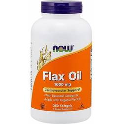 Now Foods Flax Oil 1000 mg 250 Softgels