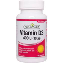 Natures Aid Vitamin D3 400iu 90 st