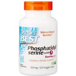 Doctor's Best Phosphatidylserine Serine with SerinAid, 100mg 120 vcaps 60 stk