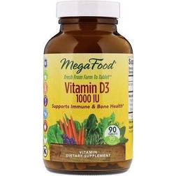 MegaFood MegaFood Vitamin D3 1000 IU 90 Tablets