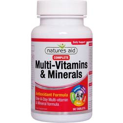 Natures Aid Complete Multi-Vitamins and Minerals 90 Tablets 90 stk