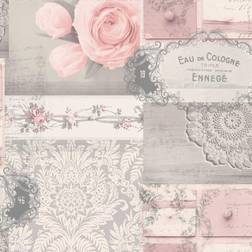 Fine Decor Ophelia Decoupage Blush