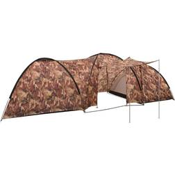 vidaXL campingtelt 8-personers 650x240x190 cm iglofacon camouflage