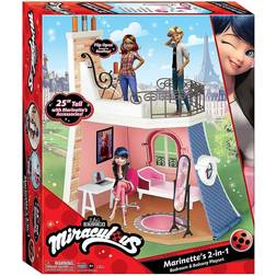 Bandai Miraculous Ladybug Marinette\'s 2-in-1 Bedroom & Balcony Playset