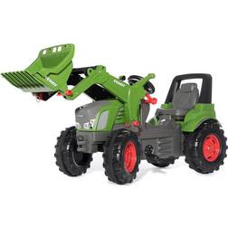 Rolly Toys Farmtrac Premium Fendt Vario 939 Pedal Tractor with Front Loader RollyTrac Loader for Children from 3 Years with Whisper Tyres) 710263 Green/Grey