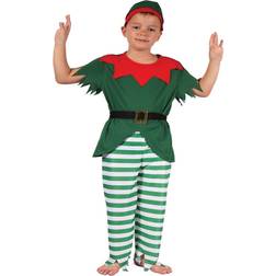 Bristol Novelty Bristol Novelty Unisex Childrens Santas Helper Costume (S) (Red/Green)