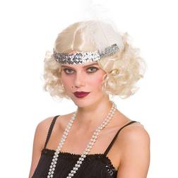 Wicked Costumes 20ér paryk m. pandebånd BLOND