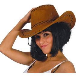 Fiestas Guirca Chapeau Cowboy marron simili cuir