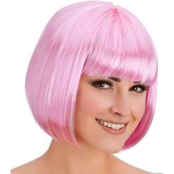 Wicked Costumes Ladies Baby Pink Diva Bob Fringe Wig