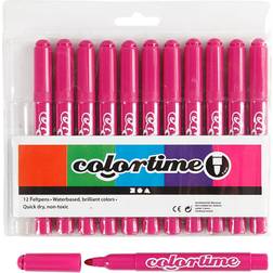 Colortime stift linjetjocklek 5 mm rosa 12 bitar