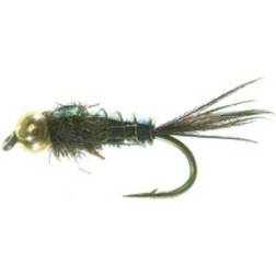 Unique Flies Bead Head Flashback PT Olive TMC 3761 #12