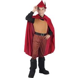 Bristol Novelty Bristol Novelty Childrens/Boys Forest Prince Costume (S) (Red/Brown/Black)