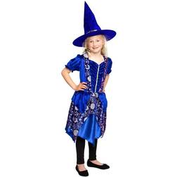 Folat heksekjole Dark Moon junior polyester blå str. 98-116