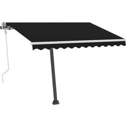 vidaXL Tenda Da Sole Manuale Autoportante 300 x 250 cm - Blu e Bianca