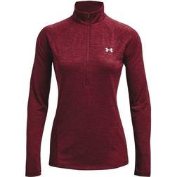 Under Armour Tech Twist ½ Zip Top Women - League Red/Dark Maroon